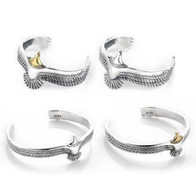 Load image into Gallery viewer, Adjustable Silver eagle bracelet
