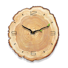 Load image into Gallery viewer, Wooden Annual Rings Wall Clock
