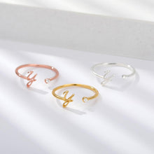 Load image into Gallery viewer, Stainless Steel A-Z 26 Letters Rings
