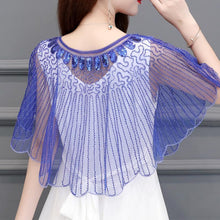 Load image into Gallery viewer, Vintage Women Sequin Cape Dress Shawl
