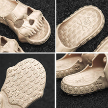 Load image into Gallery viewer, Skull Design Single Band Slippers
