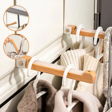 Load image into Gallery viewer, Foldable Wood Over The Door Hooks
