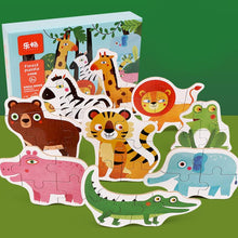Load image into Gallery viewer, Children Education Wood Puzzle Set
