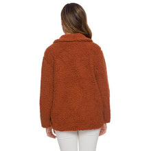 Load image into Gallery viewer, Warm Plush Coat Lapel Jacket
