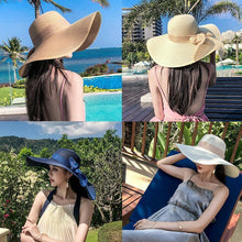 Load image into Gallery viewer, Summer Beach Wide Brim Sun Hats, UPF 50+
