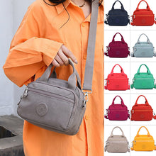 Load image into Gallery viewer, Functional Multi-Compartment Solid Color Handbag
