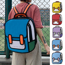 Load image into Gallery viewer, 2D Cartoon Funny Backpack
