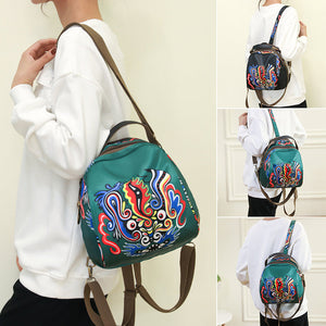 Printed Round Shoulder Bag