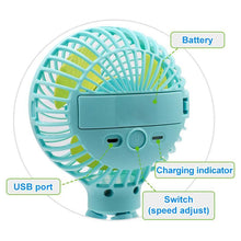 Load image into Gallery viewer, Mini Deformable Portable Fan

