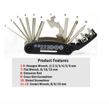 Load image into Gallery viewer, Hirundo 16-in-1 Chrome Plating EDC Multitool
