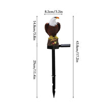 Load image into Gallery viewer, Eagle Figure Garden Solar Post
