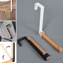 Load image into Gallery viewer, Foldable Wood Over The Door Hooks
