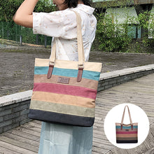 Load image into Gallery viewer, Contrast Stripe Tote Bag

