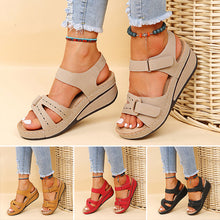 Load image into Gallery viewer, Velcro Roman Style Sandals
