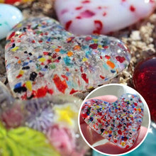 Load image into Gallery viewer, Colorful Glass Pocket Heart
