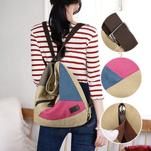 Load image into Gallery viewer, Canvas Casual Outdoor Double Shoulder Backpack
