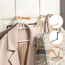 Load image into Gallery viewer, Foldable Wood Over The Door Hooks
