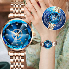 Load image into Gallery viewer, Starry Diamond Dial Ladies Waterproof Watch
