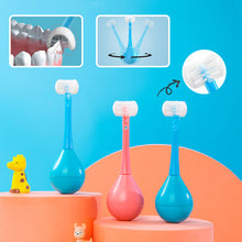 Load image into Gallery viewer, Three-sided Children&#39;s Toothbrush
