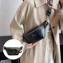 Load image into Gallery viewer, Retro Leather Wide Strap Waist Bag
