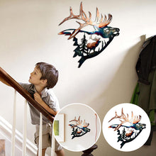 Load image into Gallery viewer, Rustic Style Wild Animals Metal Wall Decoration Art
