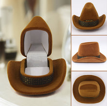 Load image into Gallery viewer, Cowboy Hat Ring Box
