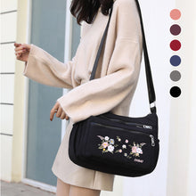 Load image into Gallery viewer, Embroidered Floral Shoulder Bag
