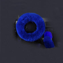 Load image into Gallery viewer, Solid Colour Warm Fluffy Wool Car Set
