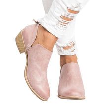 Load image into Gallery viewer, Women Ankle Solid Leather Martin Boots
