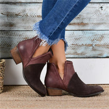 Load image into Gallery viewer, Women Patchwork Ankle Boots
