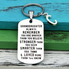 Load image into Gallery viewer, To My Grandson Granddaughter Son Daughter Gift Lettering Keychain
