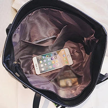 Load image into Gallery viewer, Women Leather Hairball Zipper Tote Solid Color Shoulder Bag
