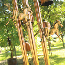 Load image into Gallery viewer, Retro Bronze Horse Wind Chime
