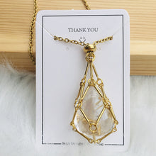 Load image into Gallery viewer, Crystal Stone Holder Necklace
