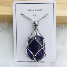 Load image into Gallery viewer, Crystal Stone Holder Necklace
