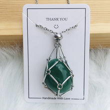 Load image into Gallery viewer, Crystal Stone Holder Necklace
