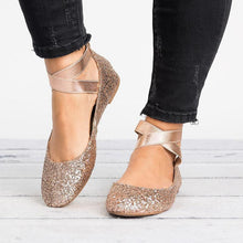 Load image into Gallery viewer, Women Pu Nubuck Flats Casual Ballerina Shoes
