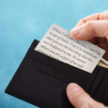Load image into Gallery viewer, Stainless Steel Cards Lettering Gift Wallet Holder
