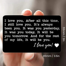 Load image into Gallery viewer, Stainless Steel Cards Lettering Gift Wallet Holder
