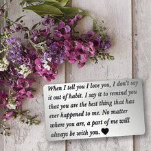 Load image into Gallery viewer, Stainless Steel Cards Lettering Gift Wallet Holder

