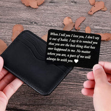 Load image into Gallery viewer, Stainless Steel Cards Lettering Gift Wallet Holder
