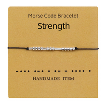 Load image into Gallery viewer, Morse Code Couple Bracelet
