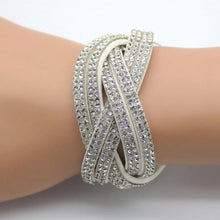Load image into Gallery viewer, Women High Quality Rhinestone Wrap Charm Crystal Bracelet
