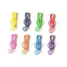 Load image into Gallery viewer, Music Multicoloured Metal Paper Clips

