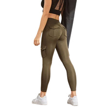 Load image into Gallery viewer, Women&#39;s Pocket Sexy Stretch Leggings Fitness Track Pants
