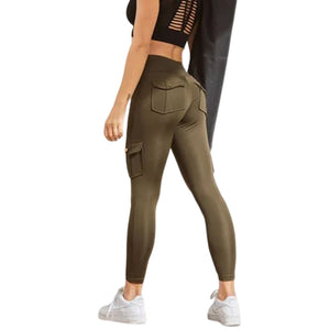 Women's Pocket Sexy Stretch Leggings Fitness Track Pants