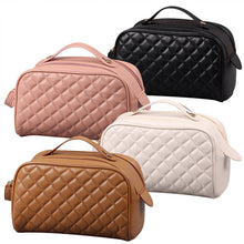 Load image into Gallery viewer, Quilted Plaid Cosmetic Bag
