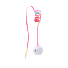 Load image into Gallery viewer, Hanging Spring Plush Ball Cat Toy
