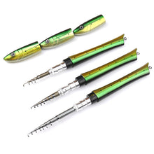 Load image into Gallery viewer, Mini Fish-shaped Portable Fishing Rod Kit
