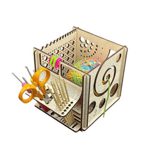 Load image into Gallery viewer, All-in-one Wooden Yarn Bowl - Multifunctional knitting tool
